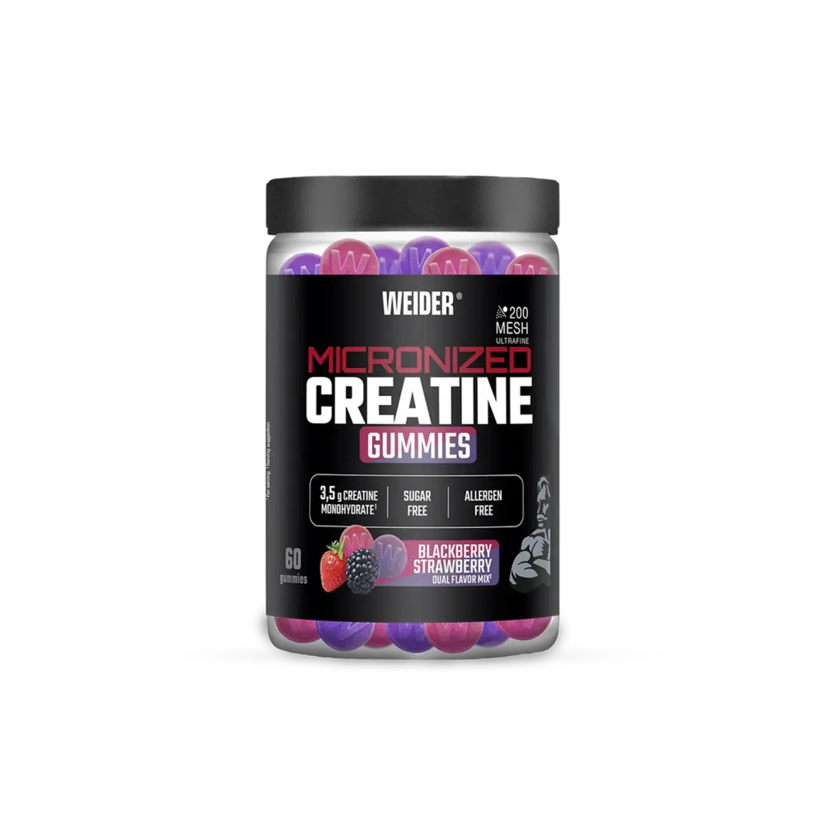 Weider Micronized Creatine Gummies Dual Flavor Mix 1 625001 1 Weider Micronized Creatine Gummies Dual Flavor Mix